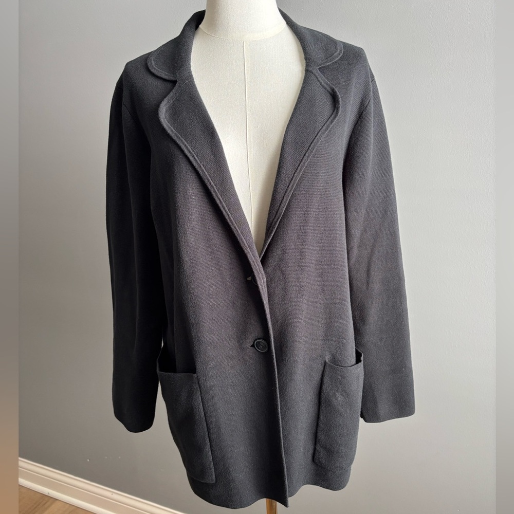 J. Crew Two Button 100% Cotton Sweater Blazer